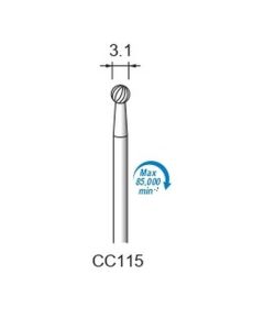 Carbide Cutters Spiral Cut φ3.1×φ2.34