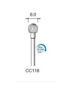 Carbide Cutters Spiral Cut φ6×φ2.34