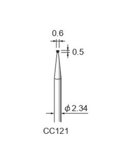 Carbide Cutters Spiral Cut φ0.6×0.5×φ2.34