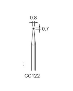 Carbide Cutters Spiral Cut φ0.8×0.7×φ2.34
