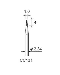 Carbide Cutters Spiral Cut φ1.0×4×φ2.34