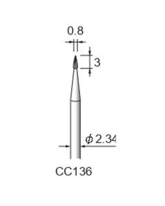 Carbide Cutters Spiral Cut φ0.8×3×φ2.34