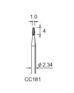 Carbide Cutters Cross Cut φ1.0×4×φ2.34