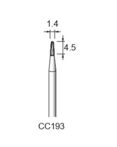 Carbide Cutters Spiral Cut (End Cut) φ1.4×4.5×φ2.34