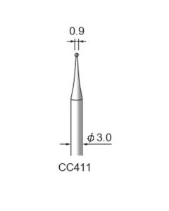 Carbide Cutters Spiral Cut φ0.9×φ3.0