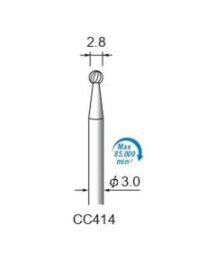 Carbide Cutters Spiral Cut φ2.8×φ3.0