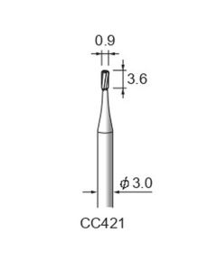 Carbide Cutters Spiral Cut φ0.9×3.6×φ3.0