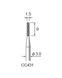 Carbide Cutters Cross Cut φ1.5×9×φ3.0