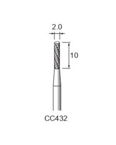 Carbide Cutters Cross Cut φ2×10×φ3.0