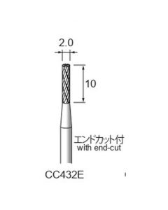 Carbide Cutters Cross Cut (End Cut) φ2×10×φ3.0