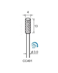 Carbide Cutters Cross Cut φ4×13×φ3.0