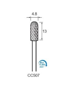 Carbide Cutters Cross Cut φ4.8×13×φ3.0