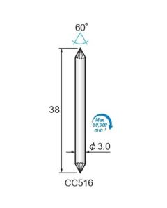 Carbide Cutters for Internal Chamfering φ3×φ3.0 ∠60°