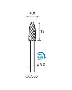Carbide Cutters Cross Cut φ4.8×13×φ3.0