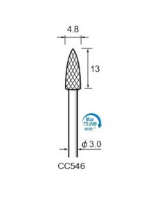 Carbide Cutters Cross Cut φ4.8×13×φ3.0