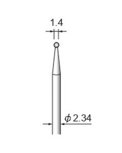 Diamond Plated Points #140 φ1.4×φ2.34
