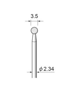 Diamond Plated Points #140 φ3.5×φ2.34