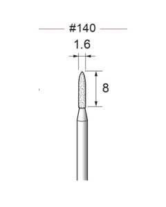Diamond Plated Points #140 φ1.6×8×φ2.34