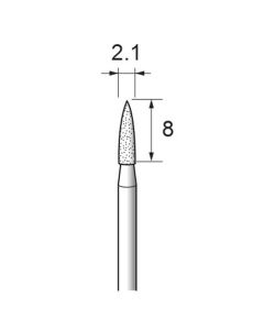 Diamond Plated Points #140 φ2.1×8×φ2.34