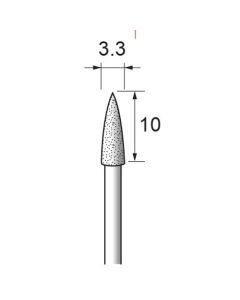 Diamond Plated Points #140 φ3.3×10×φ2.34