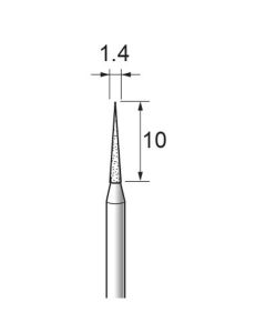 Diamond Plated Points #140 φ1.4×10×φ2.34
