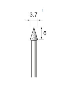 Diamond Plated Points #140 φ3.7×6×φ2.34