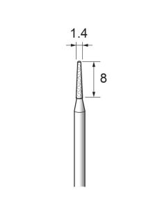 Diamond Plated Points #140 φ1.4×8×φ2.34