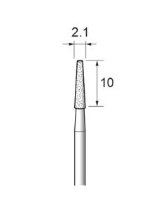 Diamond Plated Points #140 φ2.1×10×φ2.34