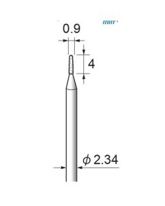 Diamond Plated Points #140 φ0.9×4×φ2.34
