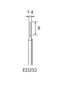Diamond Plated Points #140 φ1.4×8×φ2.34