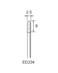 Diamond Plated Points #140 φ2.5×8×φ2.34