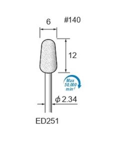 Diamond Plated Points #140 φ6×12×φ2.34