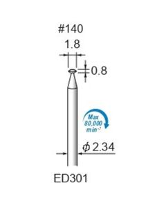Diamond Plated Points #140 φ1.8×0.8×φ2.34