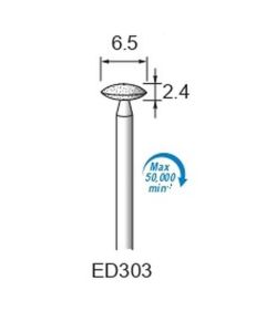 Diamond Plated Points #120 φ6.5×2.4×φ2.34