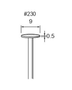 Diamond Plated Points #230 φ9×0.5×φ2.34