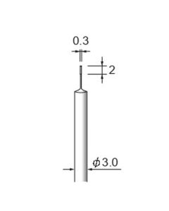 Diamond Plated Points #600 φ0.3×2×φ3.0