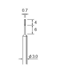 High-stiffness Diamond Plated Points #230 φ0.7×4×φ3.0