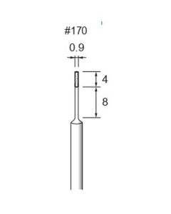 High-stiffness CBN Plated Points #170 φ0.9×4×φ3.0
