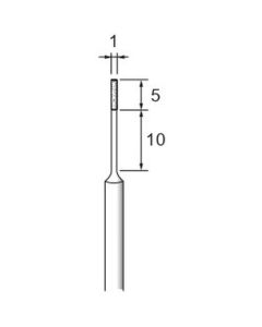 High-stiffness CBN Plated Points #140 φ1×5×φ3.0