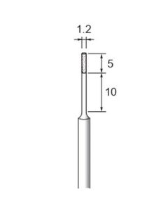 High-stiffness Diamond Plated Points #140 φ1.2×5×φ3.0