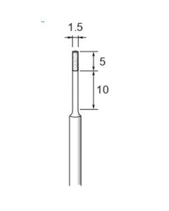 High-stiffness Diamond Plated Points #140 φ1.5×5×φ3.0