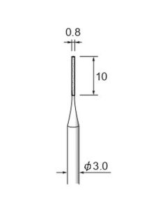 Diamond Plated Points #140 φ0.8×10×φ3.0