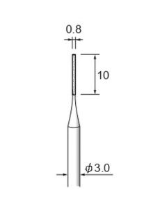 CBN Plated Points #140 φ0.8×10×φ3.0