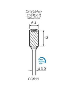 Diamond Plated Points #120 φ3×25×φ3.0 ∠6°