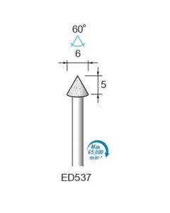 Diamond Plated Points #120 φ6×5×φ3.0 ∠60°