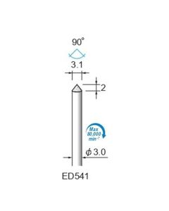 Diamond Plated Points #120 φ3.1×2×φ3.0 ∠90°