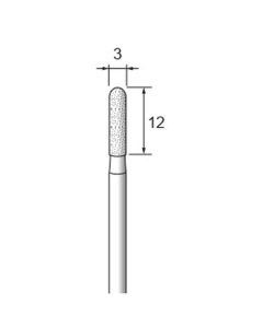 Diamond Plated Points #140 φ3×12×φ3.0