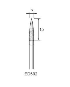 Diamond Plated Points #140 φ3×15×φ3.0