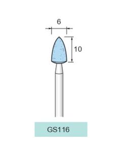 Grinding Stone WA #120 φ6×10×φ2.34