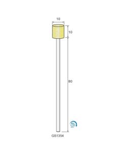 Long Shaft Grinding Stone Yellow WA #120 φ10×10×φ3.0